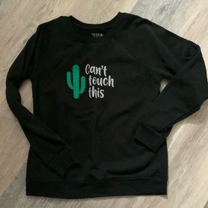 EUC WOMEN’s crew neck funny cactus sweatshirt